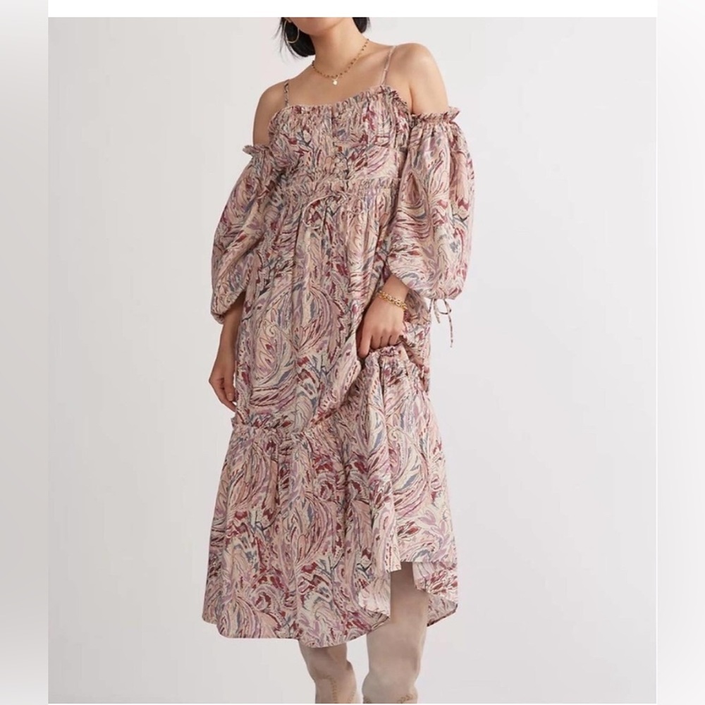 House of Harlow 1960 Paisley Puff-Sleevedโ Maxi Dress
